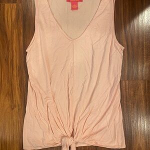 Catherine Malandrino Blush Tie-Front Tank